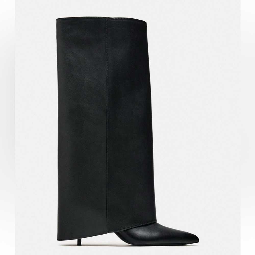 Zara black legging boot